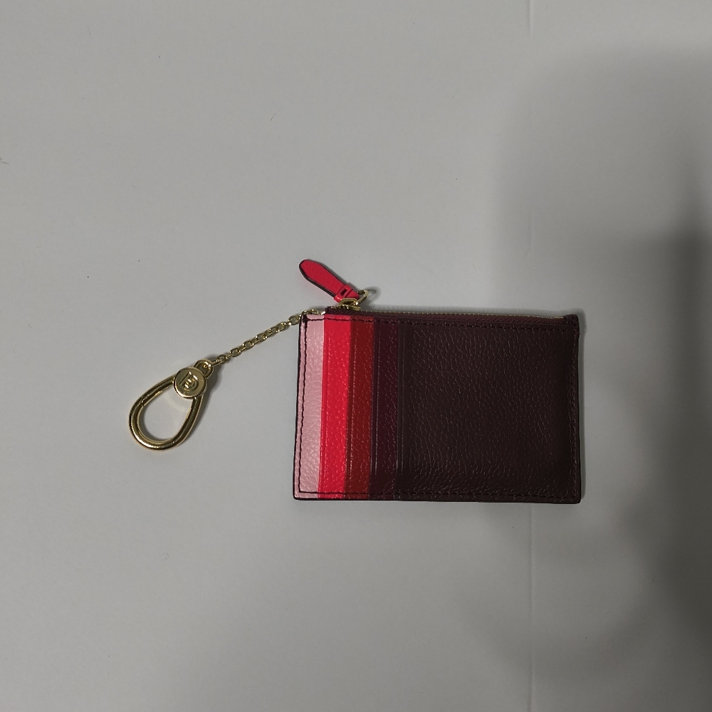 Cole Haan Leather Zip Card Case